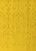 Abstract Yellow Modern Rug, abs5103yw