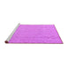 Sideview of Machine Washable Abstract Purple Modern Area Rugs, wshabs5103pur