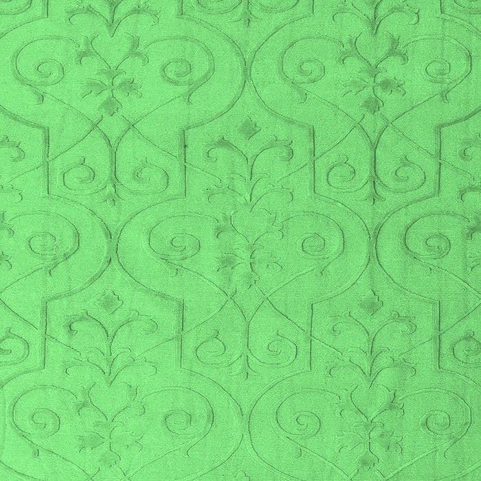 Square Abstract Emerald Green Modern Rug, abs5103emgrn