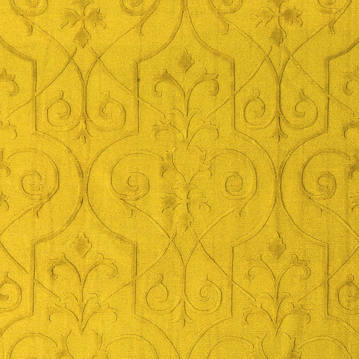 Machine Washable Abstract Yellow Modern Rug, wshabs5103yw