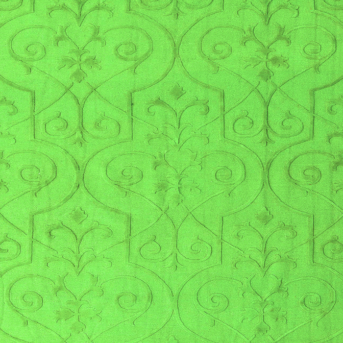 Square Machine Washable Abstract Green Modern Area Rugs, wshabs5103grn