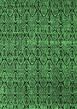 Abstract Emerald Green Modern Rug, abs5104emgrn