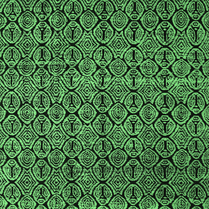 Square Machine Washable Abstract Emerald Green Modern Area Rugs, wshabs5104emgrn