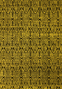 Abstract Yellow Modern Rug, abs5104yw