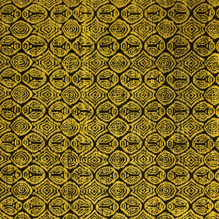 Square Abstract Yellow Modern Rug, abs5104yw