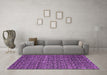 Machine Washable Abstract Purple Modern Area Rugs in a Living Room, wshabs5104pur