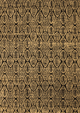 Abstract Brown Modern Rug, abs5104brn