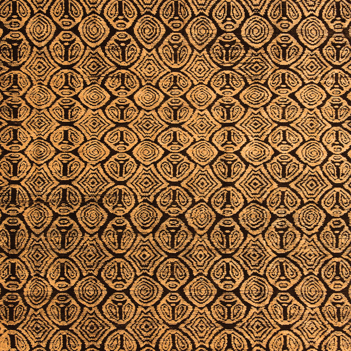 Square Machine Washable Abstract Orange Modern Area Rugs, wshabs5105org