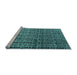 Sideview of Machine Washable Abstract Light Blue Modern Rug, wshabs5105lblu