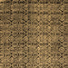 Square Abstract Brown Modern Rug, abs5105brn