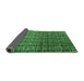 Sideview of Abstract Emerald Green Modern Rug, abs5105emgrn