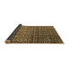 Sideview of Abstract Brown Modern Rug, abs5105brn