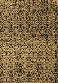 Abstract Brown Modern Rug, abs5105brn