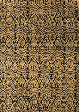 Abstract Brown Modern Rug, abs5105brn