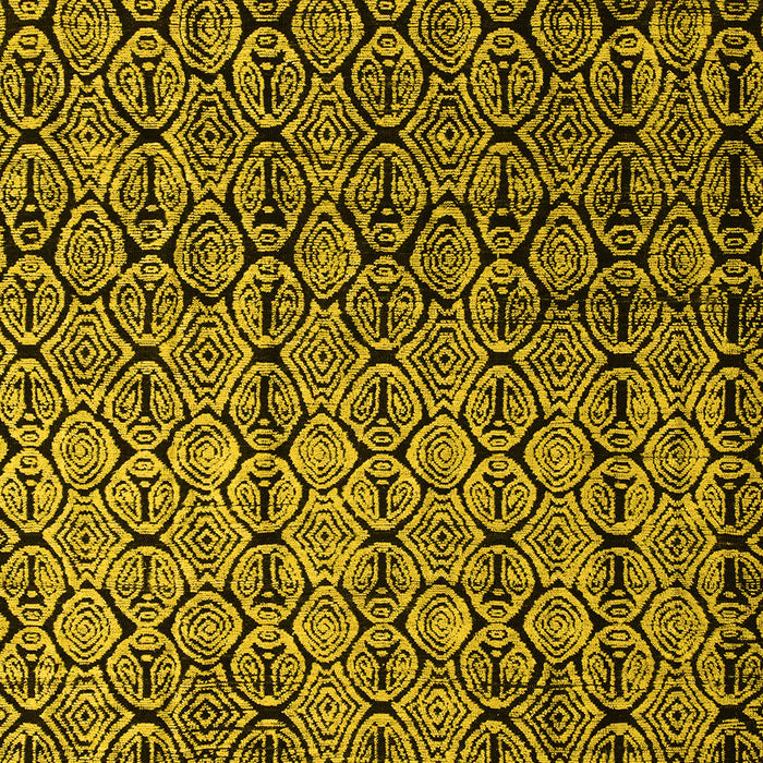 Machine Washable Abstract Yellow Modern Rug, wshabs5105yw