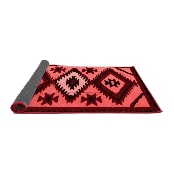 Abstract Red Modern Area Rugs
