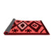 Abstract Red Modern Area Rugs