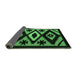 Sideview of Abstract Emerald Green Modern Rug, abs5106emgrn