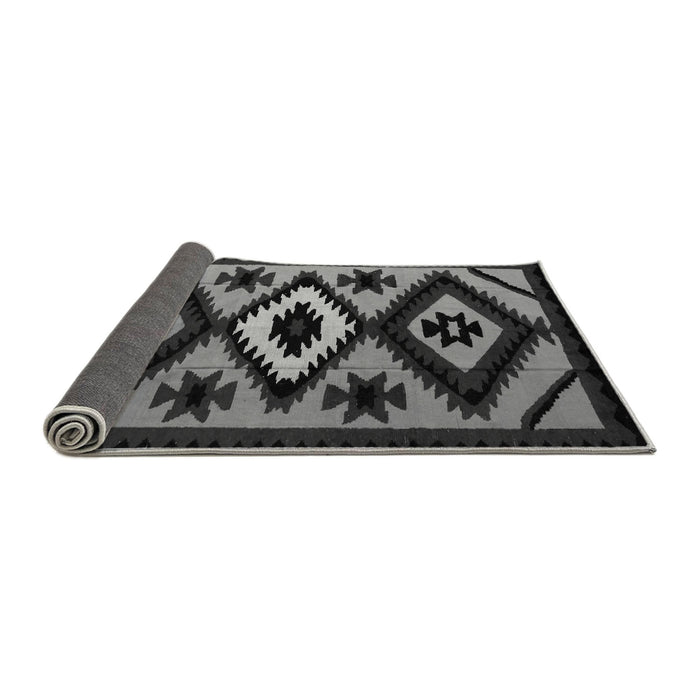 Sideview of Abstract Gray Modern Rug, abs5106gry