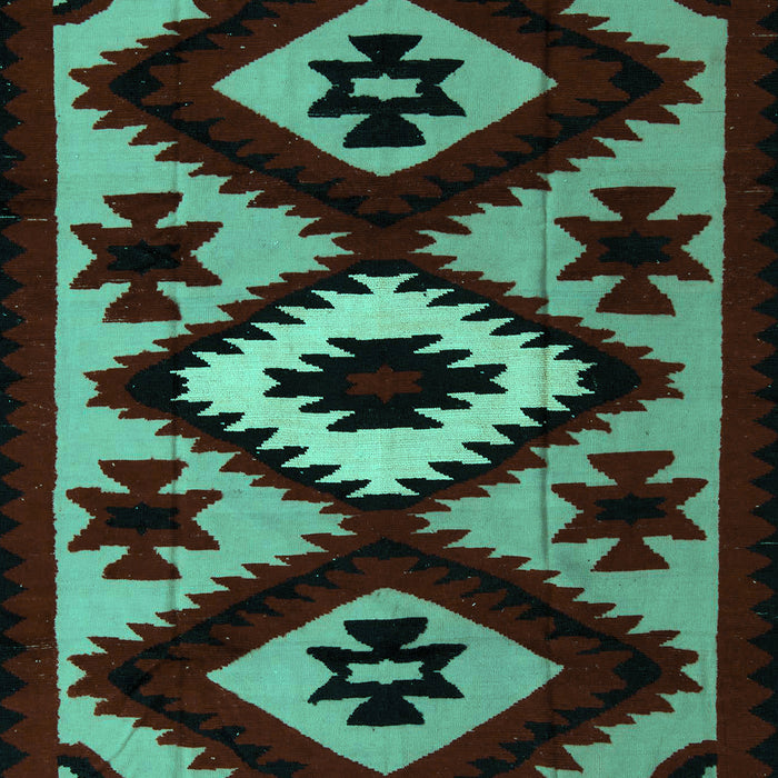 Abstract Turquoise Modern Rug, abs5106turq