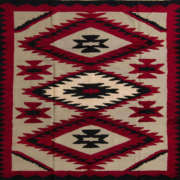 Square Machine Washable Abstract Dark Almond Brown Rug, wshabs5106