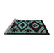 Sideview of Machine Washable Abstract Light Blue Modern Rug, wshabs5106lblu