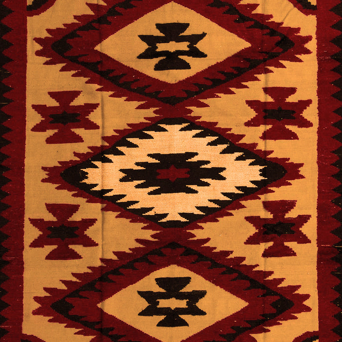 Abstract Orange Modern Rug, abs5106org