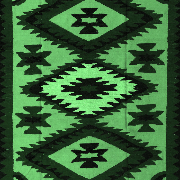 Machine Washable Abstract Emerald Green Modern Area Rugs, wshabs5106emgrn