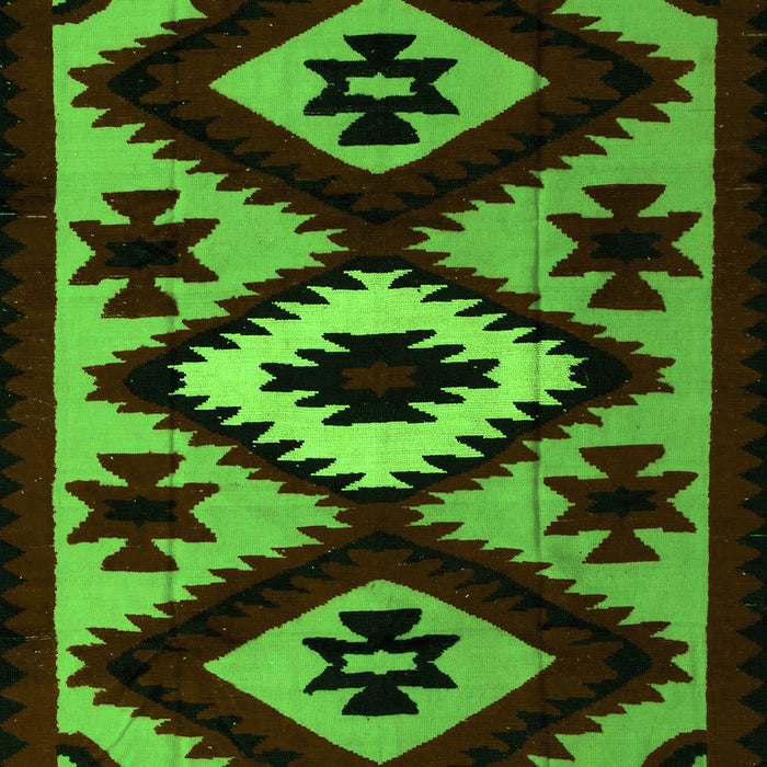 Abstract Green Modern Rug, abs5106grn