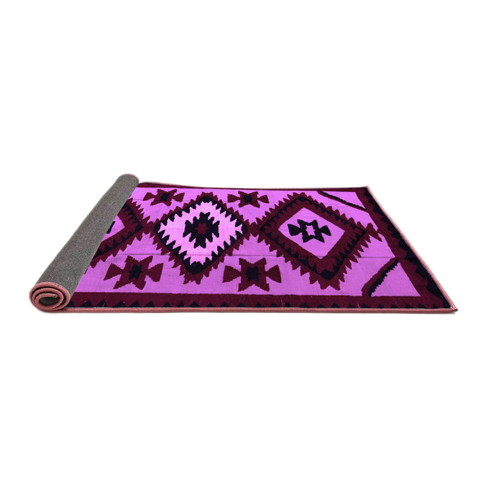 Sideview of Abstract Purple Modern Rug, abs5106pur