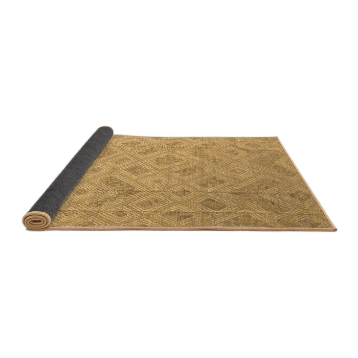 Sideview of Abstract Brown Modern Rug, abs5107brn