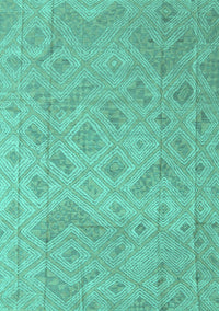 Abstract Turquoise Modern Rug, abs5107turq