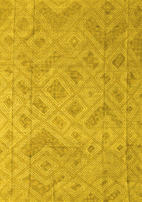 Abstract Yellow Modern Rug, abs5107yw