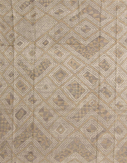 Abstract Dark Almond Brown Modern Rug, abs5107