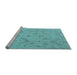 Sideview of Machine Washable Abstract Light Blue Modern Rug, wshabs5107lblu