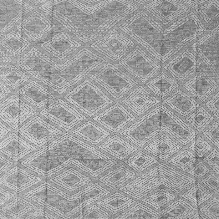 Square Machine Washable Abstract Gray Modern Rug, wshabs5107gry