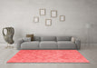 Modern Red Washable Rugs