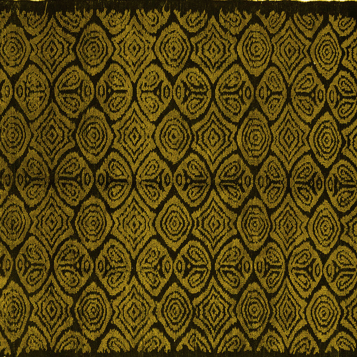 Square Machine Washable Abstract Yellow Modern Rug, wshabs5108yw