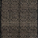 Square Machine Washable Abstract Brown Rug, wshabs5108