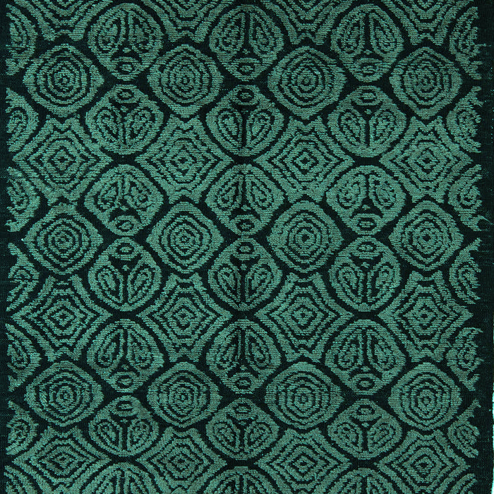 Machine Washable Abstract Turquoise Modern Area Rugs, wshabs5108turq