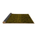 Sideview of Abstract Yellow Modern Rug, abs5108yw