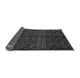 Sideview of Abstract Gray Modern Rug, abs5108gry