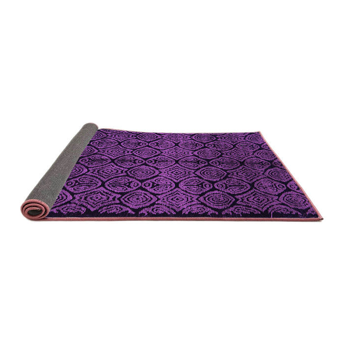 Sideview of Abstract Purple Modern Rug, abs5108pur
