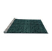 Sideview of Machine Washable Abstract Light Blue Modern Rug, wshabs5108lblu