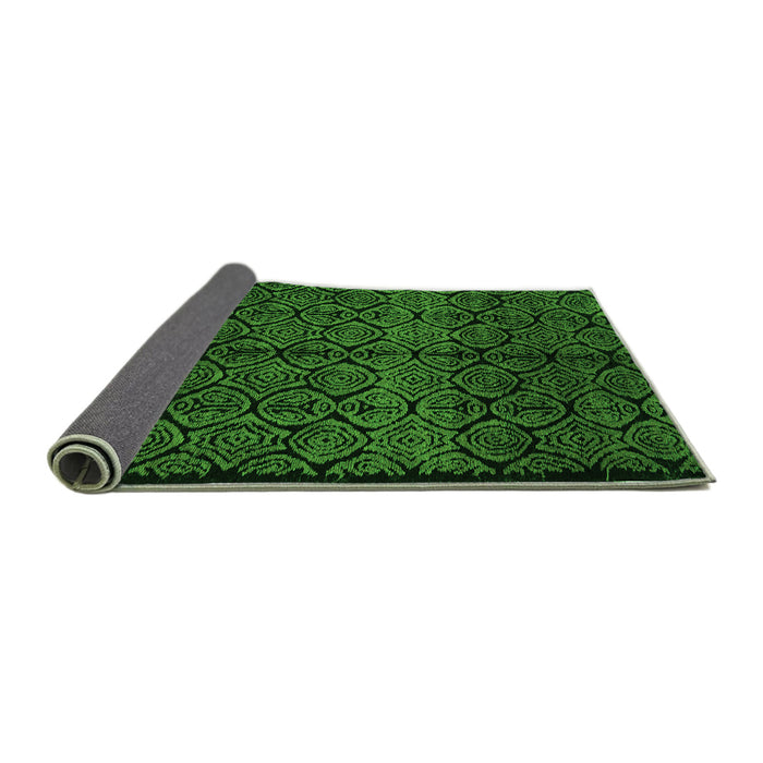 Sideview of Abstract Green Modern Rug, abs5108grn