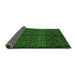 Sideview of Abstract Green Modern Rug, abs5108grn