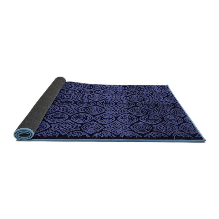 Sideview of Abstract Blue Modern Rug, abs5108blu