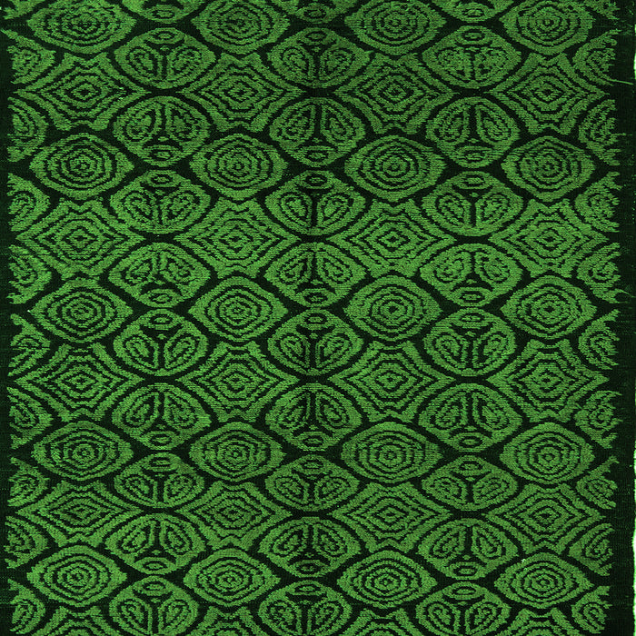 Square Machine Washable Abstract Green Modern Area Rugs, wshabs5108grn