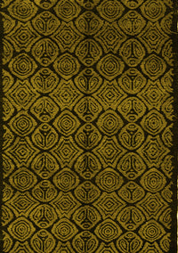 Abstract Yellow Modern Rug, abs5108yw