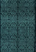 Abstract Light Blue Modern Rug, abs5108lblu